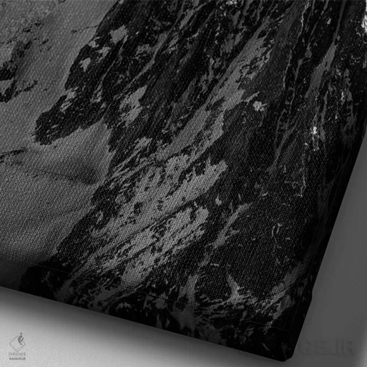 تابلو یک پاراگلایدر بر فراز واله بلانش، شامونی، فرانسه اثر الکس بیوس - نمای نزدیک بافت بوم