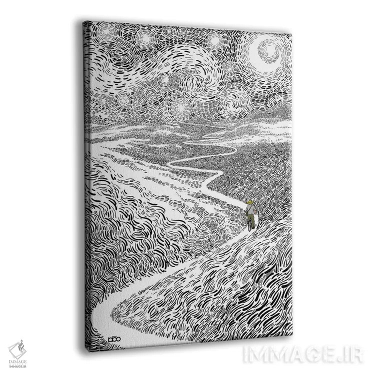 تابلو در طول مسیر اثر علیرضا کریمی مقدم (هنرمند ایرانی) - نمای پرسپکتیو محصول