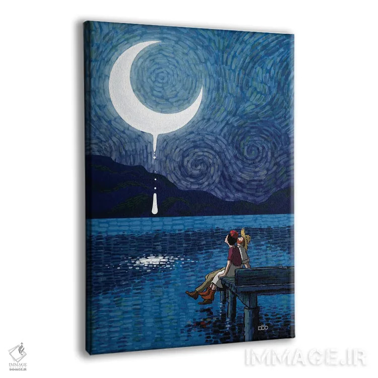 تابلو اشکهای ماه اثر علیرضا کریمی مقدم (هنرمند ایرانی) - نمای پرسپکتیو محصول