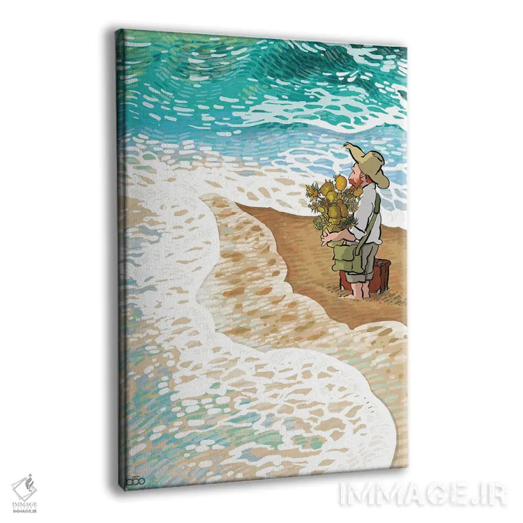 تابلو مسافر اثر علیرضا کریمی مقدم (هنرمند ایرانی) - نمای پرسپکتیو محصول