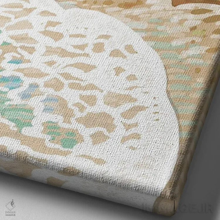 تابلو مسافر اثر علیرضا کریمی مقدم (هنرمند ایرانی) - نمای نزدیک بافت بوم