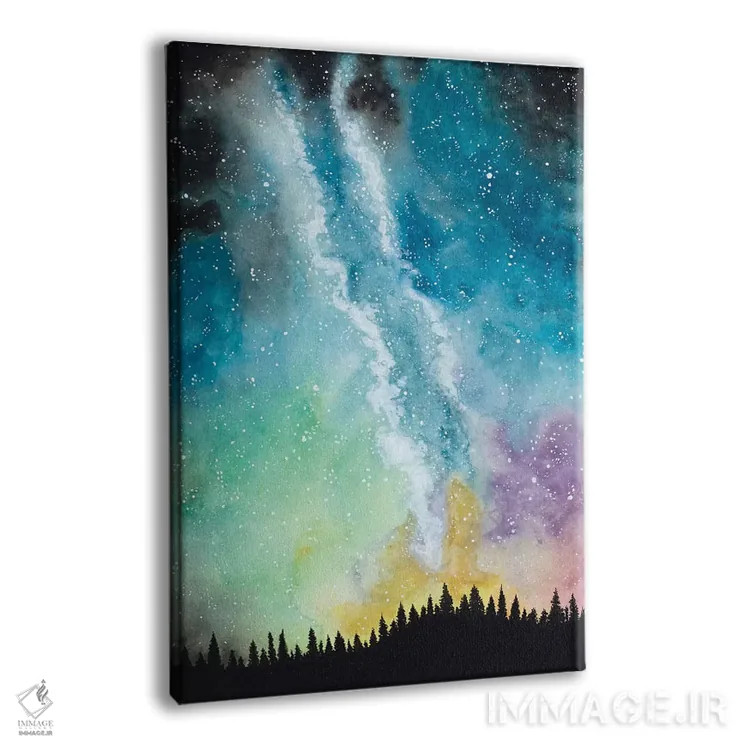 تابلو آسمان شب جادویی اثر آمایا بوچلی - نمای پرسپکتیو محصول