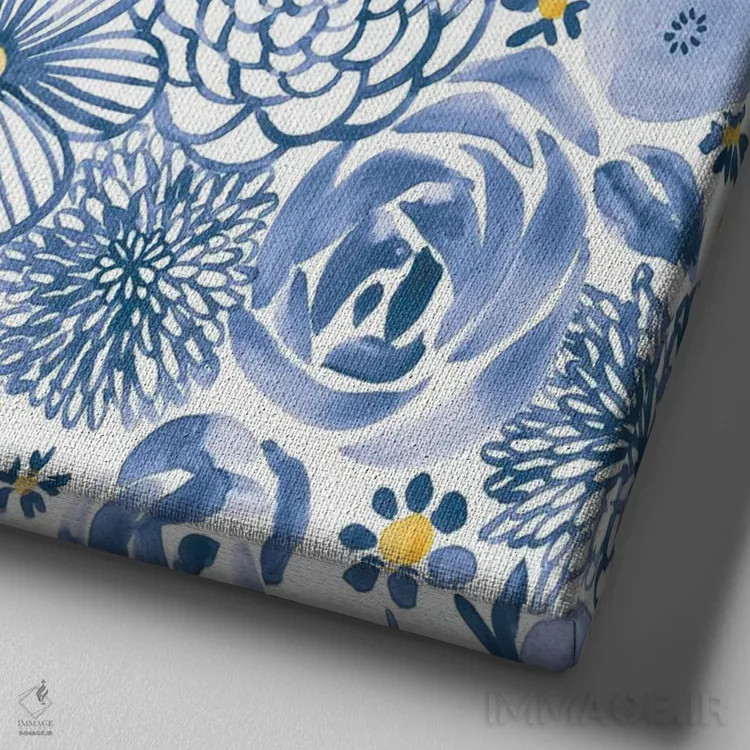 تابلو حالوهوای نیلی شش اثر آماندا مکگی - نمای نزدیک بافت بوم