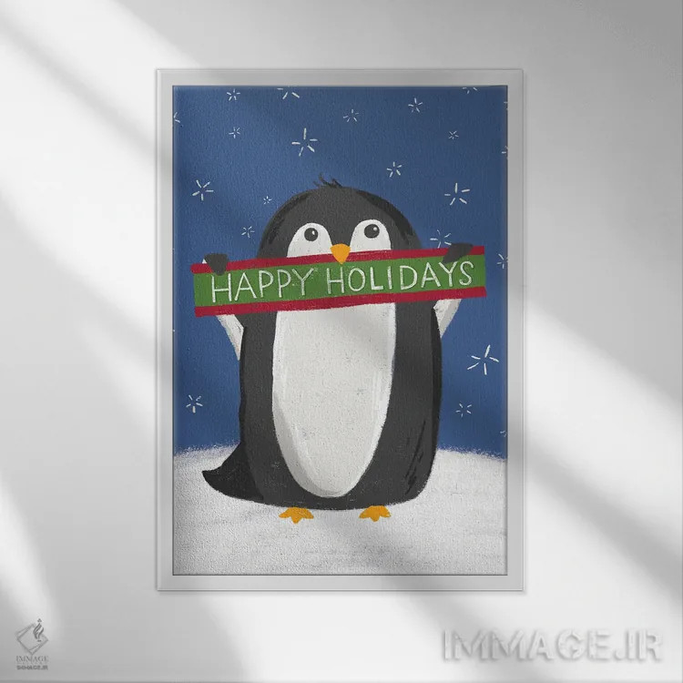 تابلو تعطیلات شادی داشته باشید اثر آماندا مکگی - نمای قابدار سفید