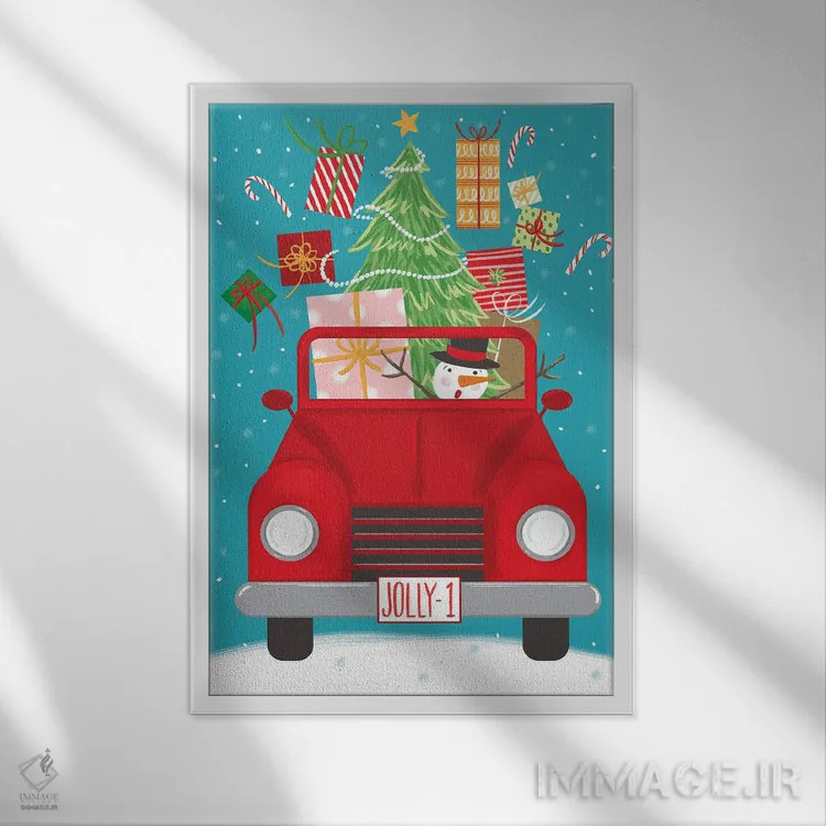 تابلو گشتوگذار کریسمسی اثر آماندا مکگی - نمای قابدار سفید