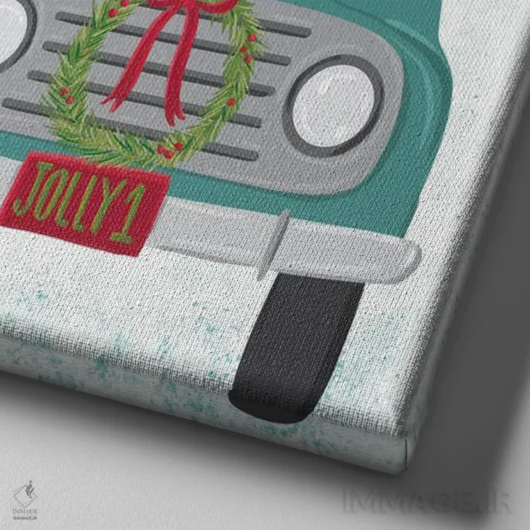 تابلو سرخوش اثر آماندا مکگی - نمای نزدیک بافت بوم