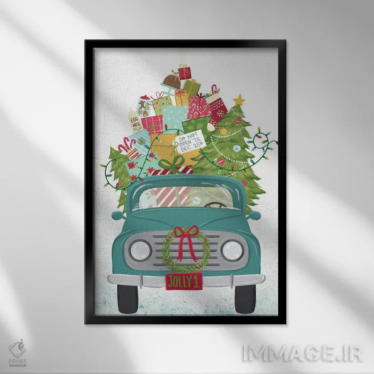 تابلو سرخوش اثر آماندا مکگی - نمای قابدار مشکی