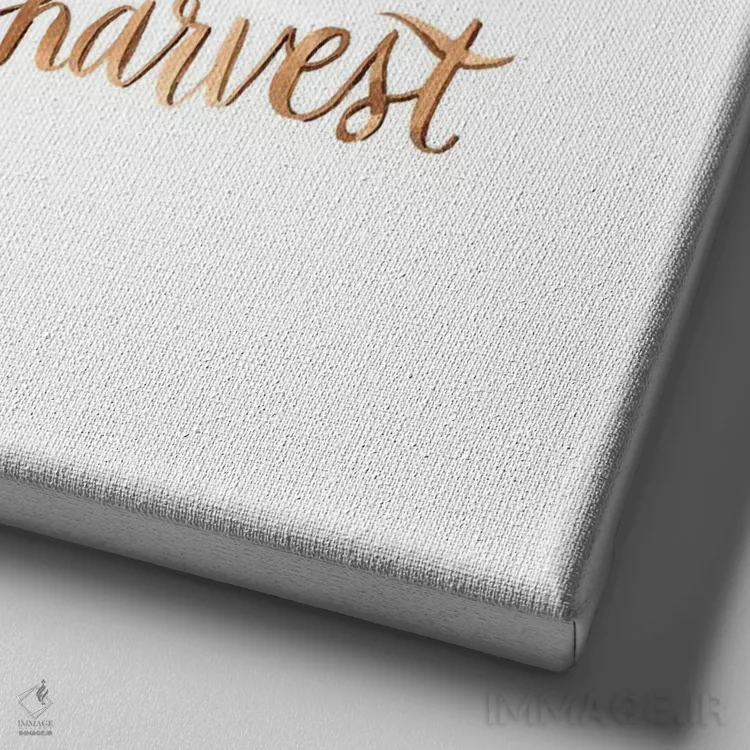 تابلو برداشت سیب دو اثر آماندا مکگی - نمای نزدیک بافت بوم