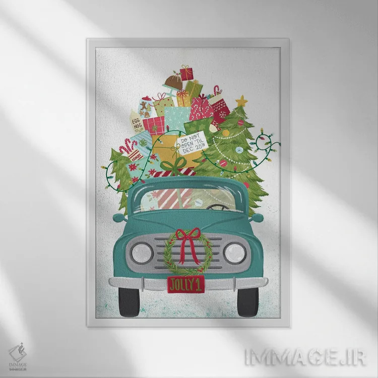 تابلو سرخوش اثر آماندا مکگی - نمای قابدار سفید