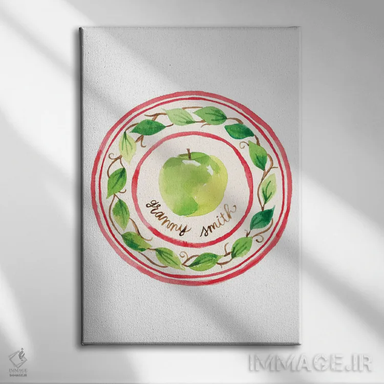 تابلو برداشت سیب شش اثر آماندا مکگی - نمای روبهرو روی دیوار