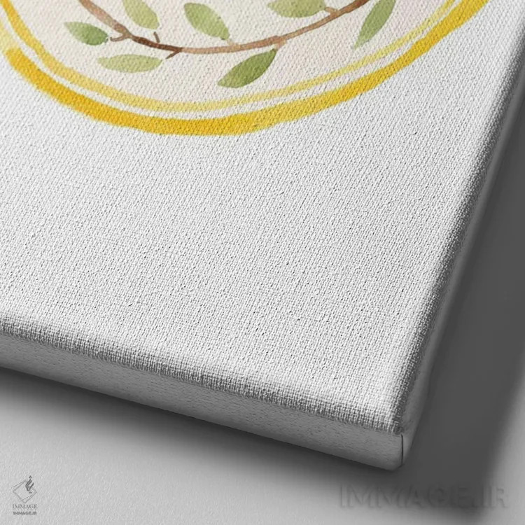 تابلو برداشت سیب هشت اثر آماندا مکگی - نمای نزدیک بافت بوم