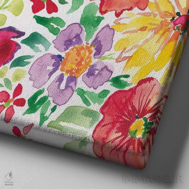 تابلو باغ سرسبز دو اثر آماندا مکگی - نمای نزدیک بافت بوم