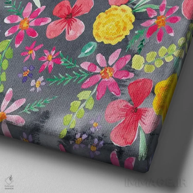 تابلو باغ سرسبز چهار اثر آماندا مکگی - نمای نزدیک بافت بوم