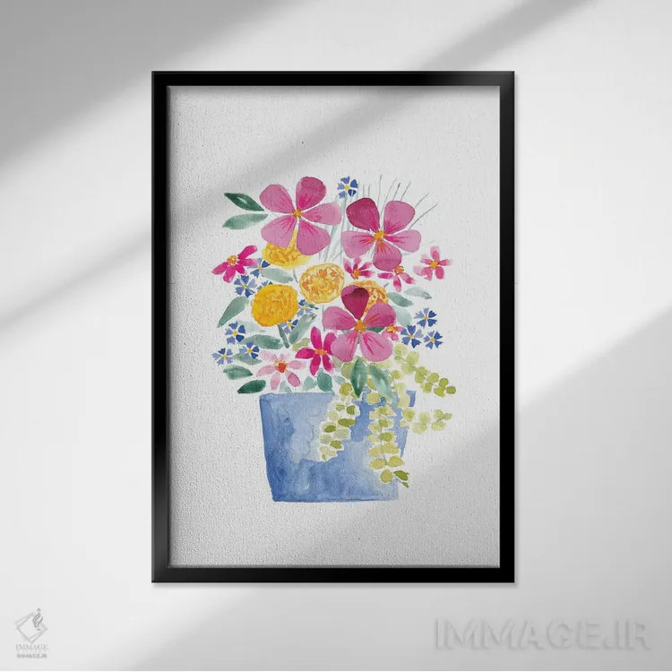 تابلو باغ سرسبز پنج اثر آماندا مکگی - نمای قابدار مشکی