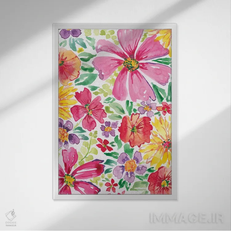 تابلو باغ سرسبز دو اثر آماندا مکگی - نمای قابدار سفید