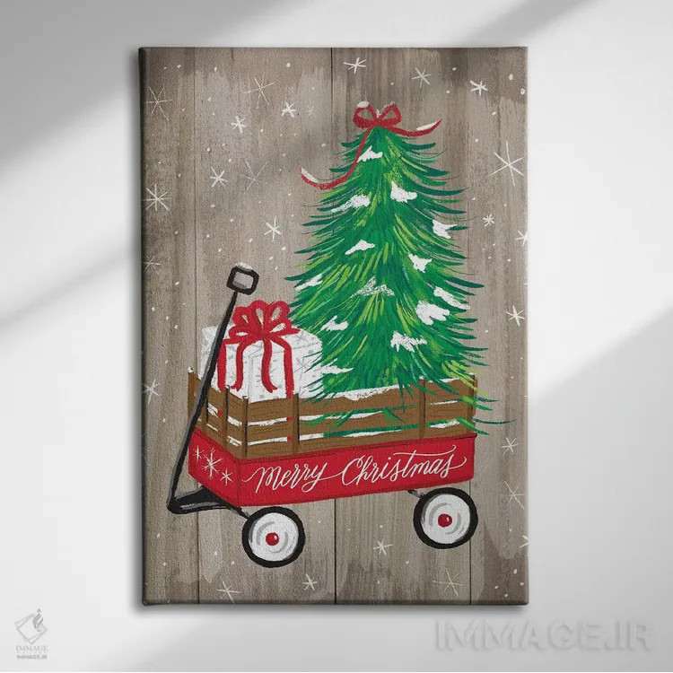 تابلو مزرعه کریسمس دو اثر آماندا مکگی - نمای روبهرو روی دیوار