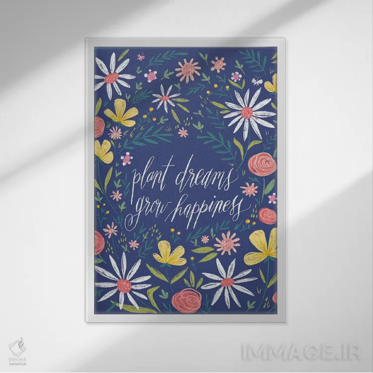 تابلو بازار گل دو اثر آماندا مکگی - نمای قابدار سفید