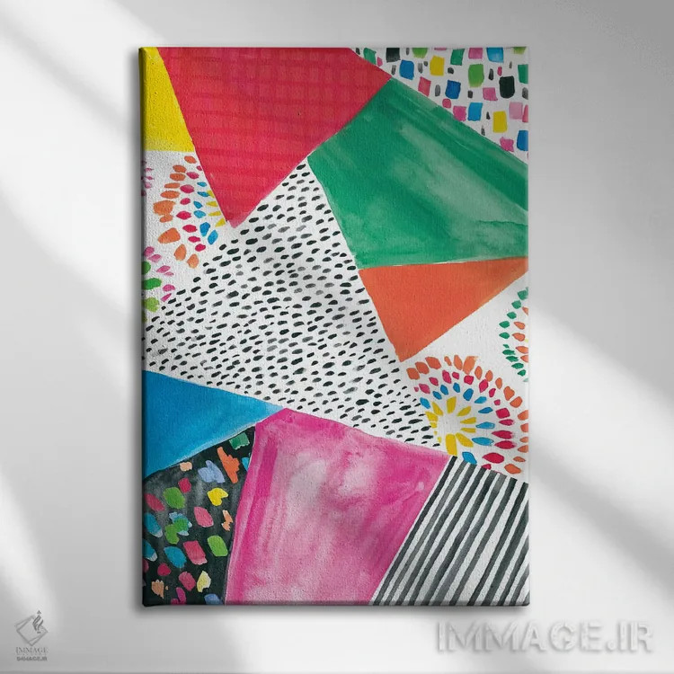 تابلو شاد باشکوه چهار اثر آماندا مکگی - نمای روبهرو روی دیوار