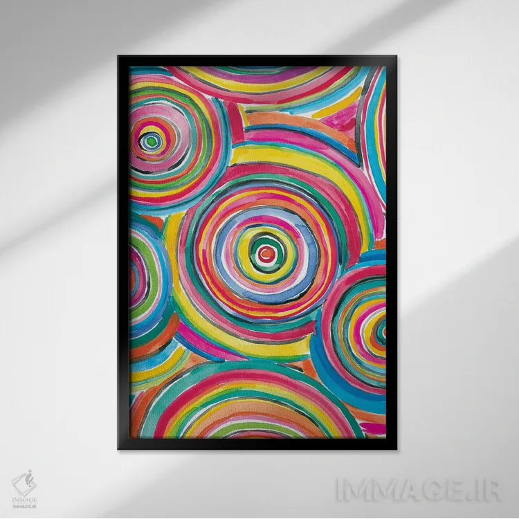 تابلو شاد باشکوه دو اثر آماندا مکگی - نمای قابدار مشکی