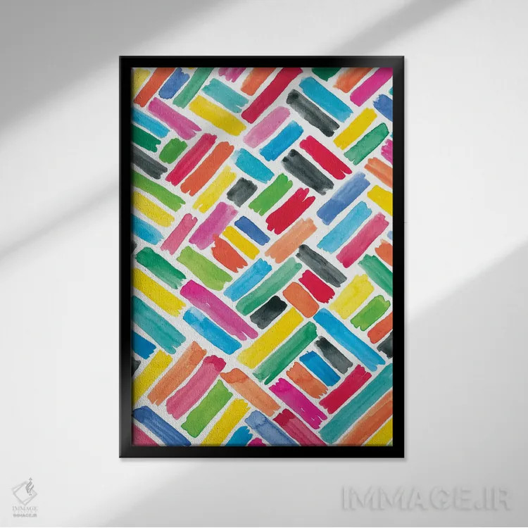 تابلو شاد باشکوه سه اثر آماندا مکگی - نمای قابدار مشکی