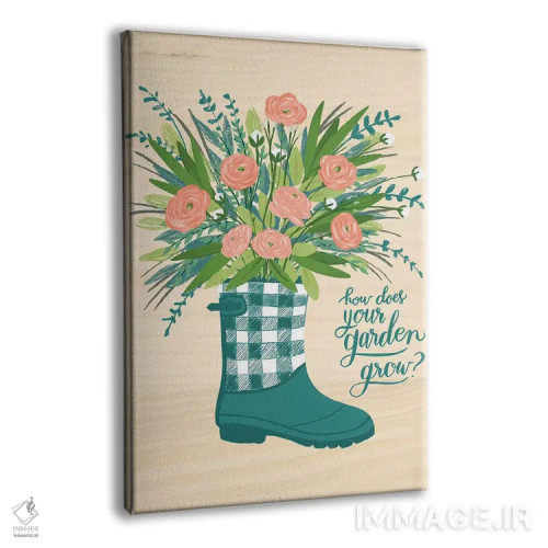 تابلو گلهای خانه روستایی چهار اثر آماندا مکگی - نمای پرسپکتیو محصول