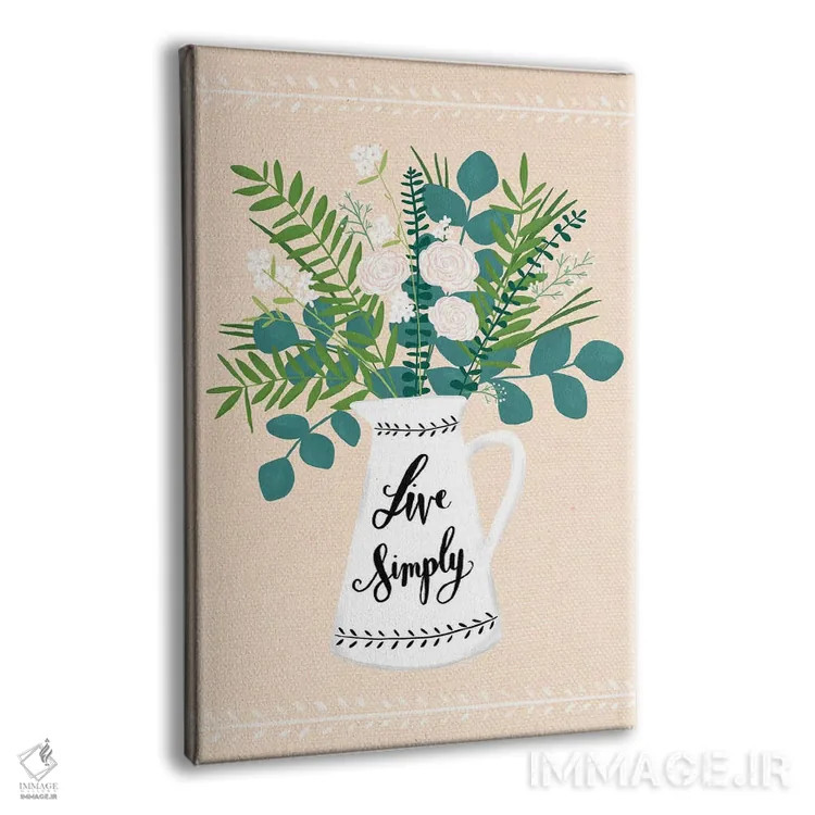 تابلو گلهای خانه روستایی یک اثر آماندا مکگی - نمای پرسپکتیو محصول