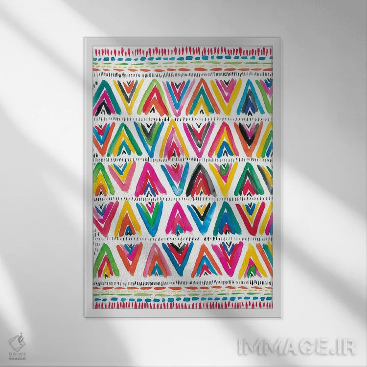 تابلو شاد باشکوه پنج اثر آماندا مکگی - نمای قابدار سفید