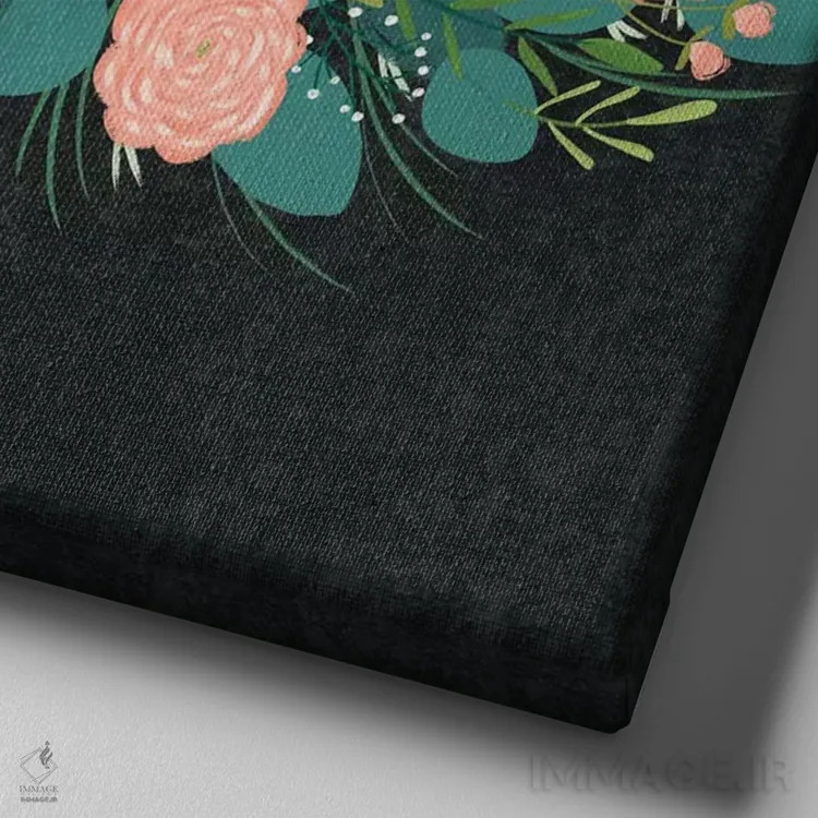 تابلو گلهای خانه روستایی پنج اثر آماندا مکگی - نمای نزدیک بافت بوم