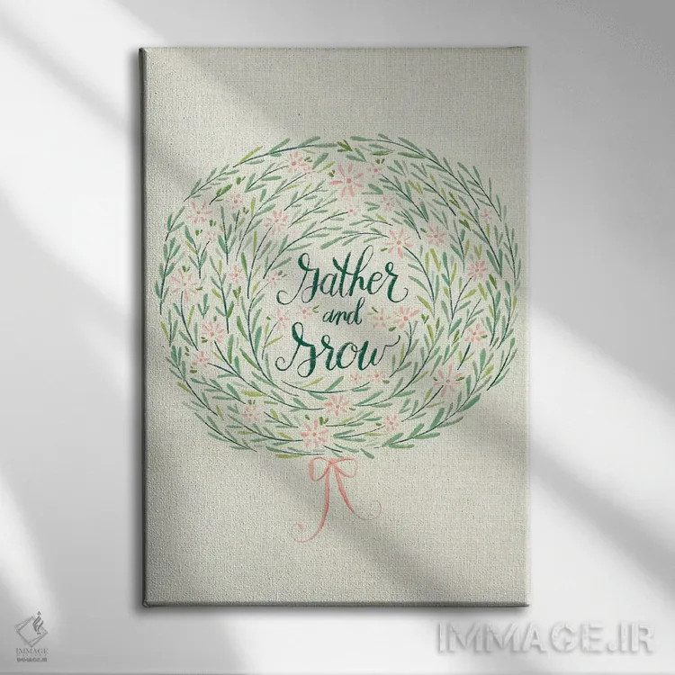 تابلو گلهای خانه روستایی شش اثر آماندا مکگی - نمای روبهرو روی دیوار