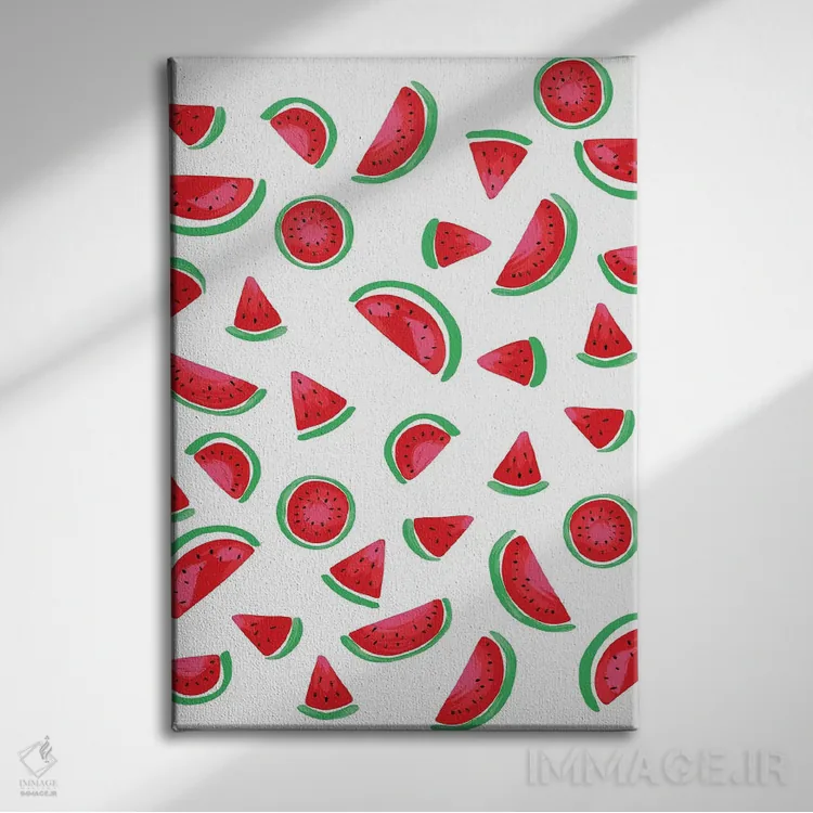 تابلو میوههای تابستانی دو اثر آماندا مکگی - نمای روبهرو روی دیوار