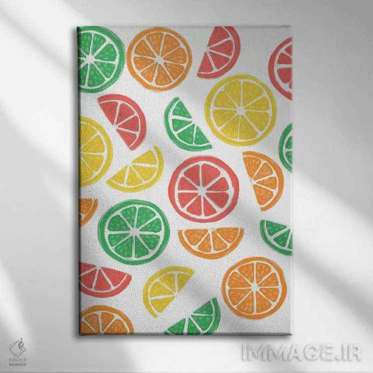 تابلو میوههای تابستانی یک اثر آماندا مکگی - نمای روبهرو روی دیوار