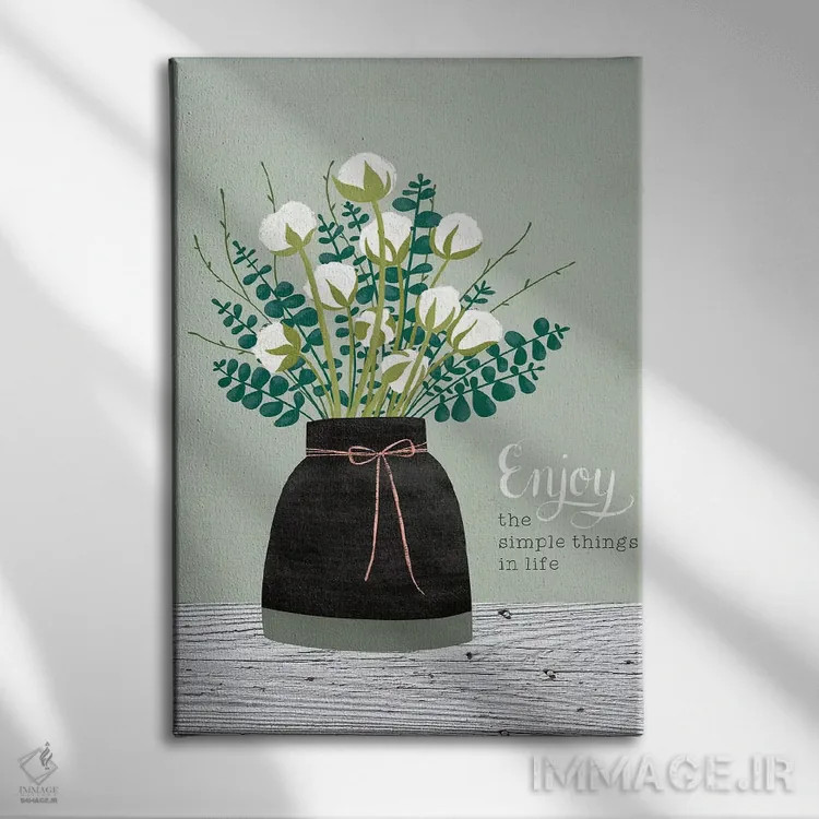 تابلو گلهای خانه روستایی هفت اثر آماندا مکگی - نمای روبهرو روی دیوار