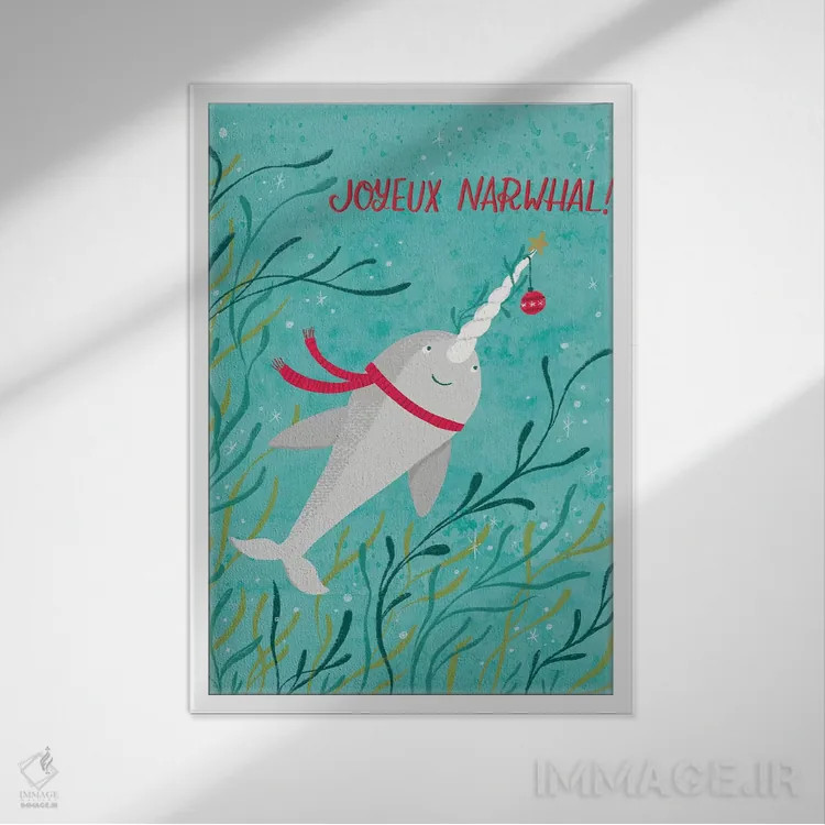 تابلو کریسمس جادویی دو اثر آماندا مکگی - نمای قابدار سفید