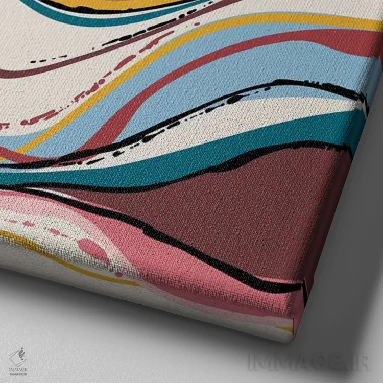 تابلو حالوهوای قدیمی دو اثر آماندا مکگی - نمای نزدیک بافت بوم