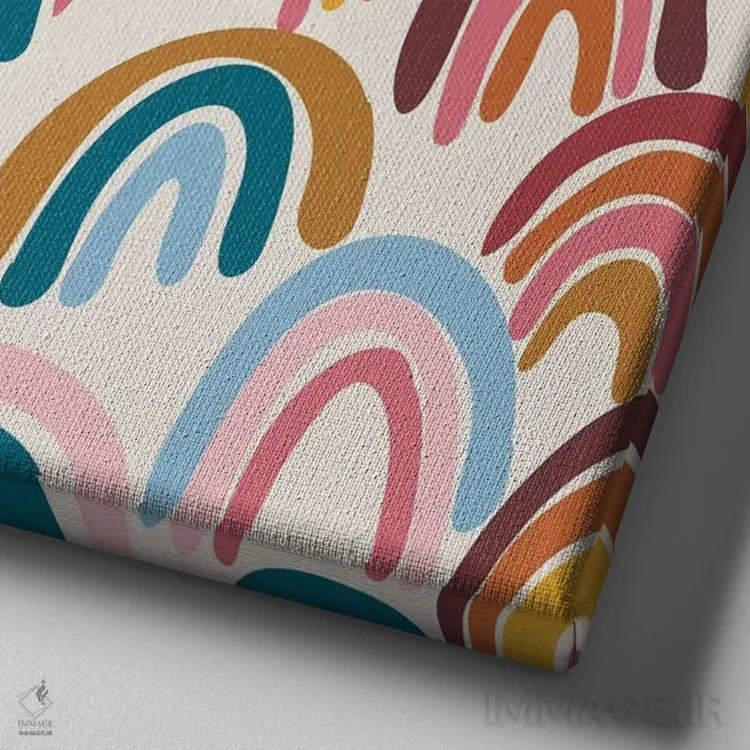 تابلو حالوهوای قدیمی سه اثر آماندا مکگی - نمای نزدیک بافت بوم