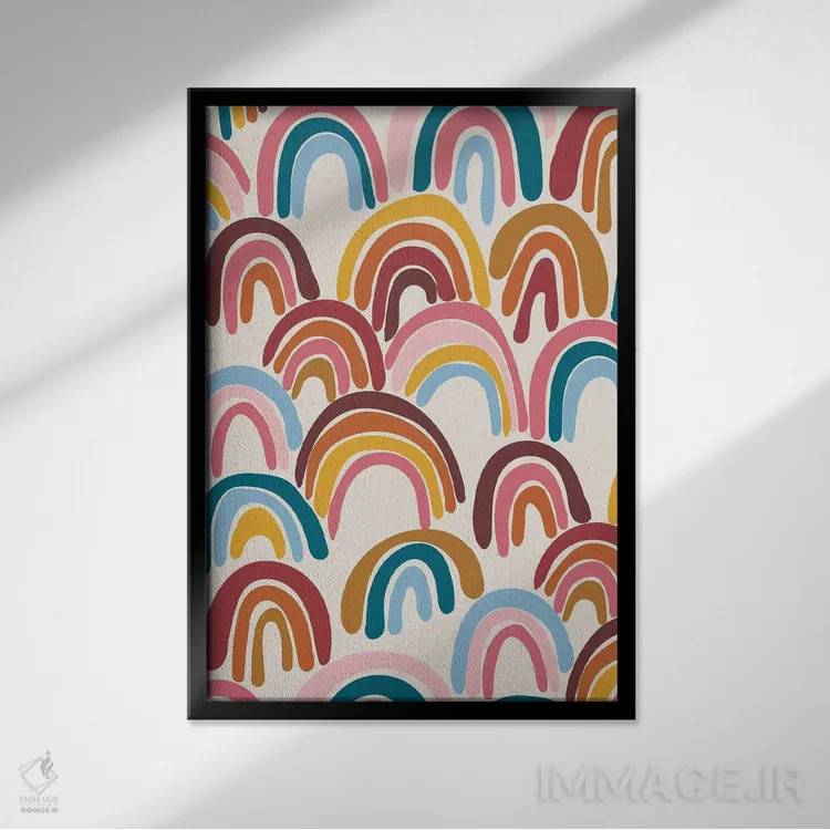 تابلو حالوهوای قدیمی سه اثر آماندا مکگی - نمای قابدار مشکی