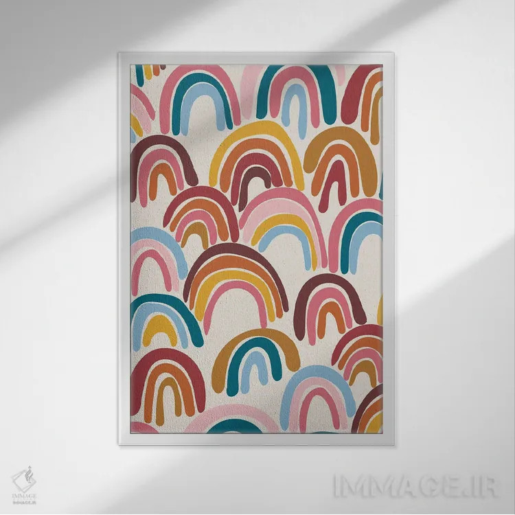 تابلو حالوهوای قدیمی سه اثر آماندا مکگی - نمای قابدار سفید