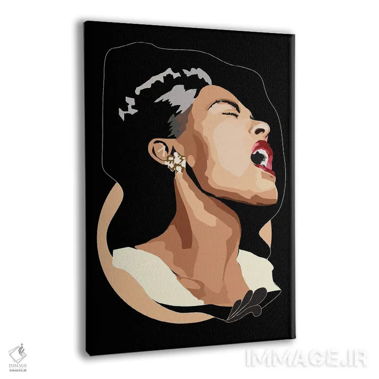 تابلو بیلی هالیدی (خواننده آمریکایی) اثر آنا مککی - نمای پرسپکتیو محصول