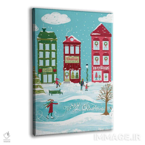 تابلو شهر کریسمسی اثر آماندا مکگی - نمای پرسپکتیو محصول