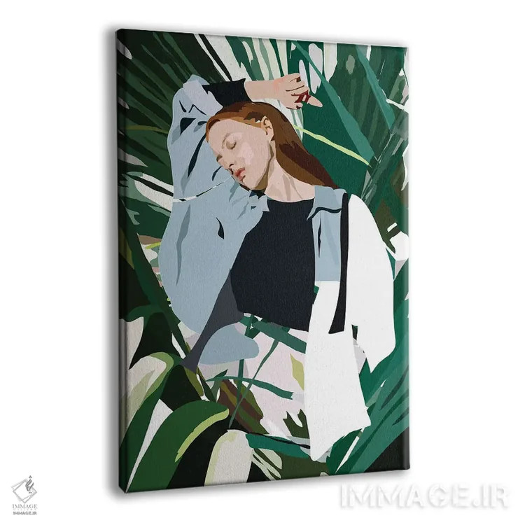 تابلو بانوی آبی اثر آنا مککی - نمای پرسپکتیو محصول