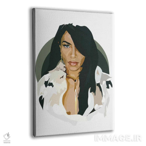 تابلو آلیا (خواننده آمریکایی) اثر آنا مککی - نمای پرسپکتیو محصول
