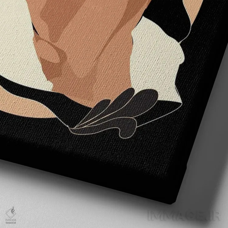 تابلو بیلی هالیدی (خواننده آمریکایی) اثر آنا مککی - نمای نزدیک بافت بوم