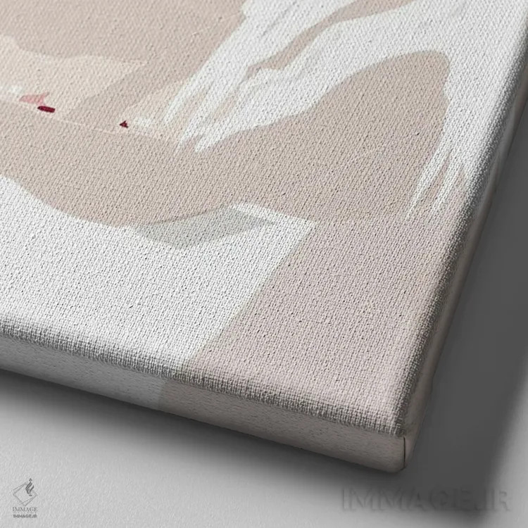 تابلو حمام خون اثر آنا مککی - نمای نزدیک بافت بوم