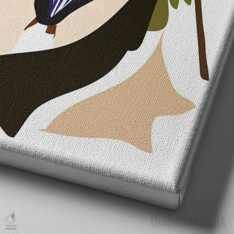 تابلو رویای آزاد اثر آنا مککی - نمای نزدیک بافت بوم