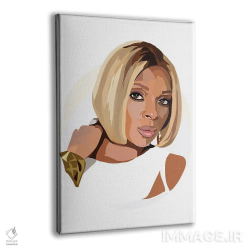 تابلو مری جی بلیج (خواننده آمریکایی) اثر آنا مککی - نمای پرسپکتیو محصول