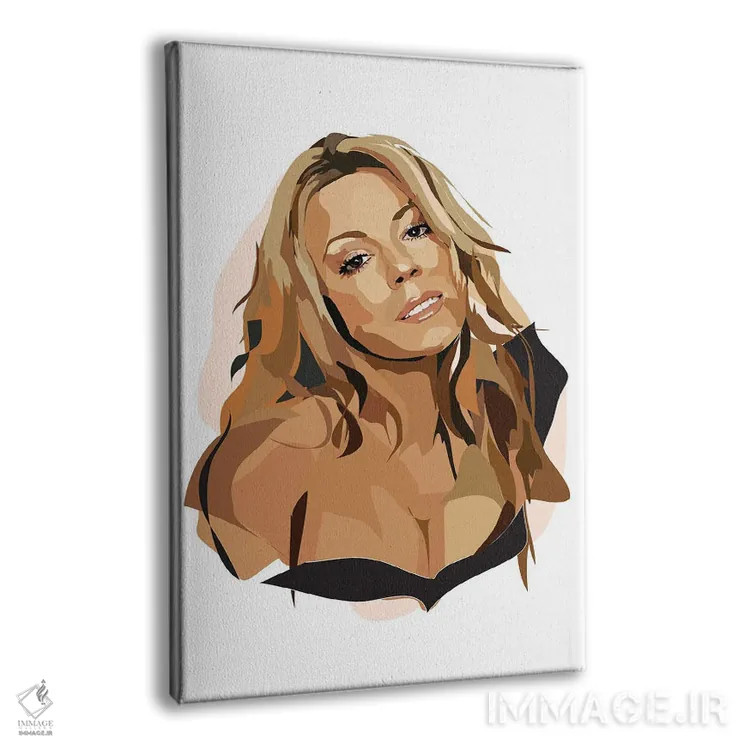 تابلو ماریا کری (خواننده آمریکایی) اثر آنا مککی - نمای پرسپکتیو محصول
