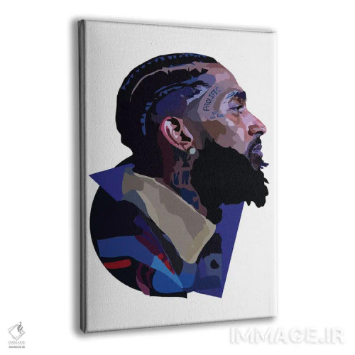 تابلو نیپسی هاسل (رپر آمریکایی) اثر آنا مککی - نمای پرسپکتیو محصول