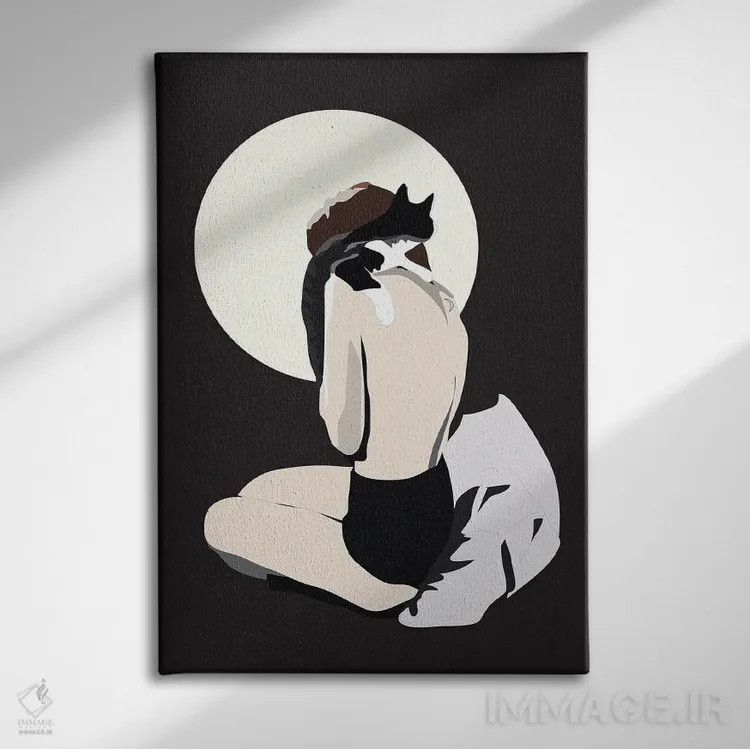 تابلو نور ماه اثر آنا مککی - نمای روبهرو روی دیوار