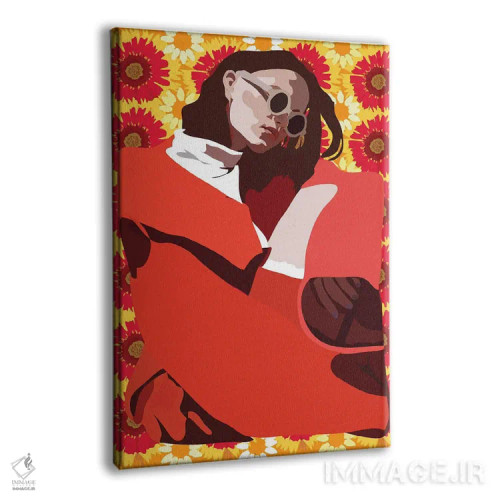 تابلو تابستان قرمز اثر آنا مککی - نمای پرسپکتیو محصول