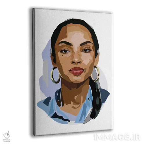 تابلو شاده (خواننده بریتانیایی-نیجریهای) اثر آنا مککی - نمای پرسپکتیو محصول